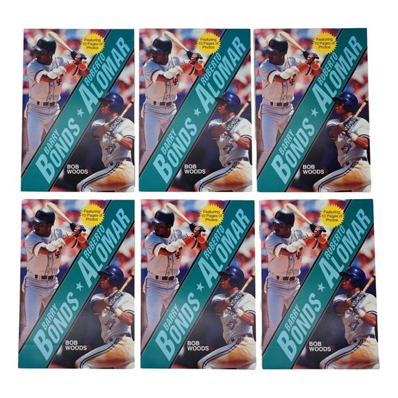Barry Bonds Roberto Alomar by Bob Woods Featuring 10 pages of Photo - Bundle of - Picture 3 of 5
